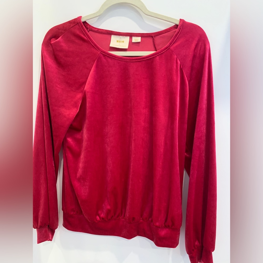 Maeve anthropologie velvet top